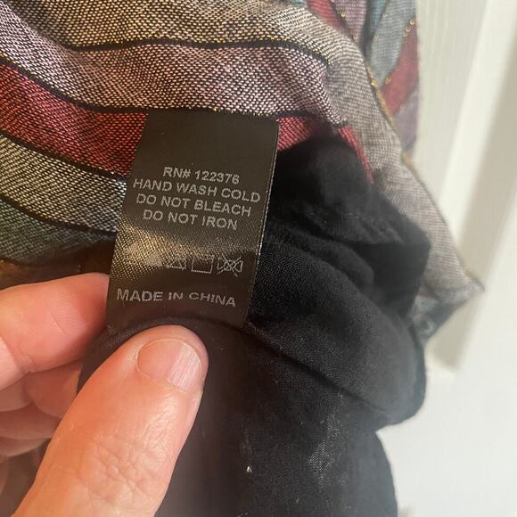 Mustard Seed Striped Smocked Sleeveless Mini Dress size Large - Picture 12 of 15